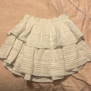 Aerie white mini skirt, size xs